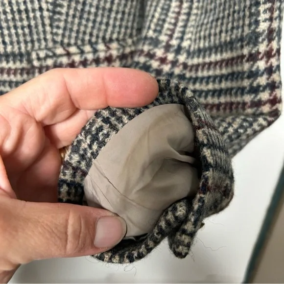 J Crew Schoolboy women’s blazer wool size 00 orange contrast under collar - Picture 8 of 10